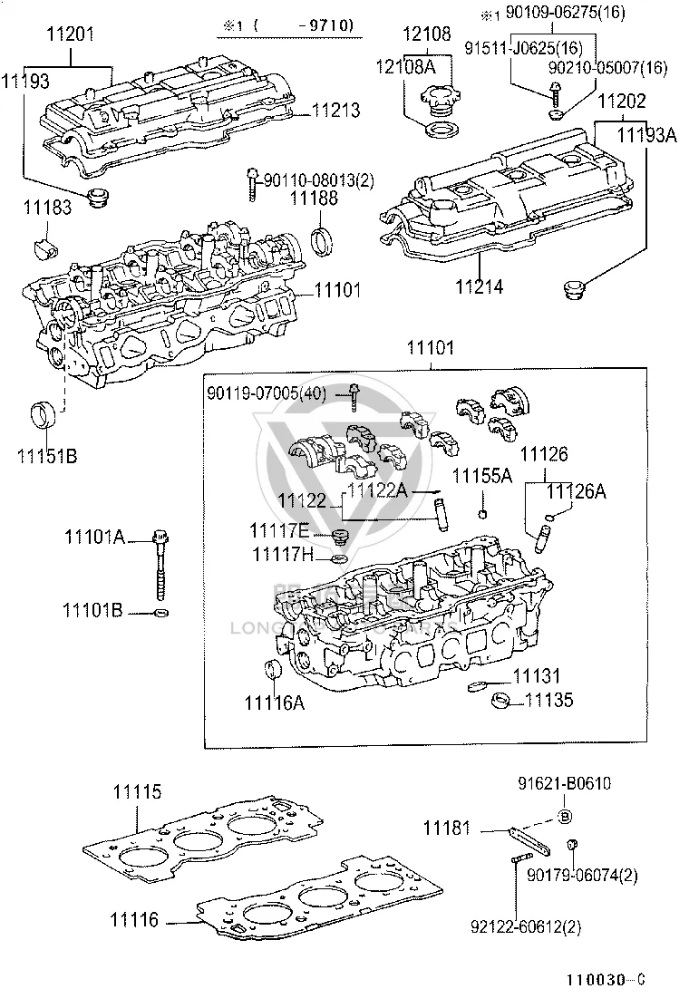 Engine Cylinder Gasket (Left) 11116-62081 for Toyota Land Cruiser