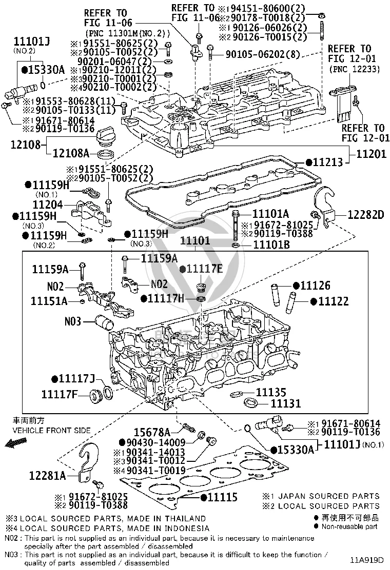 Padding Gasket 904303-2004 for Toyota Coaster