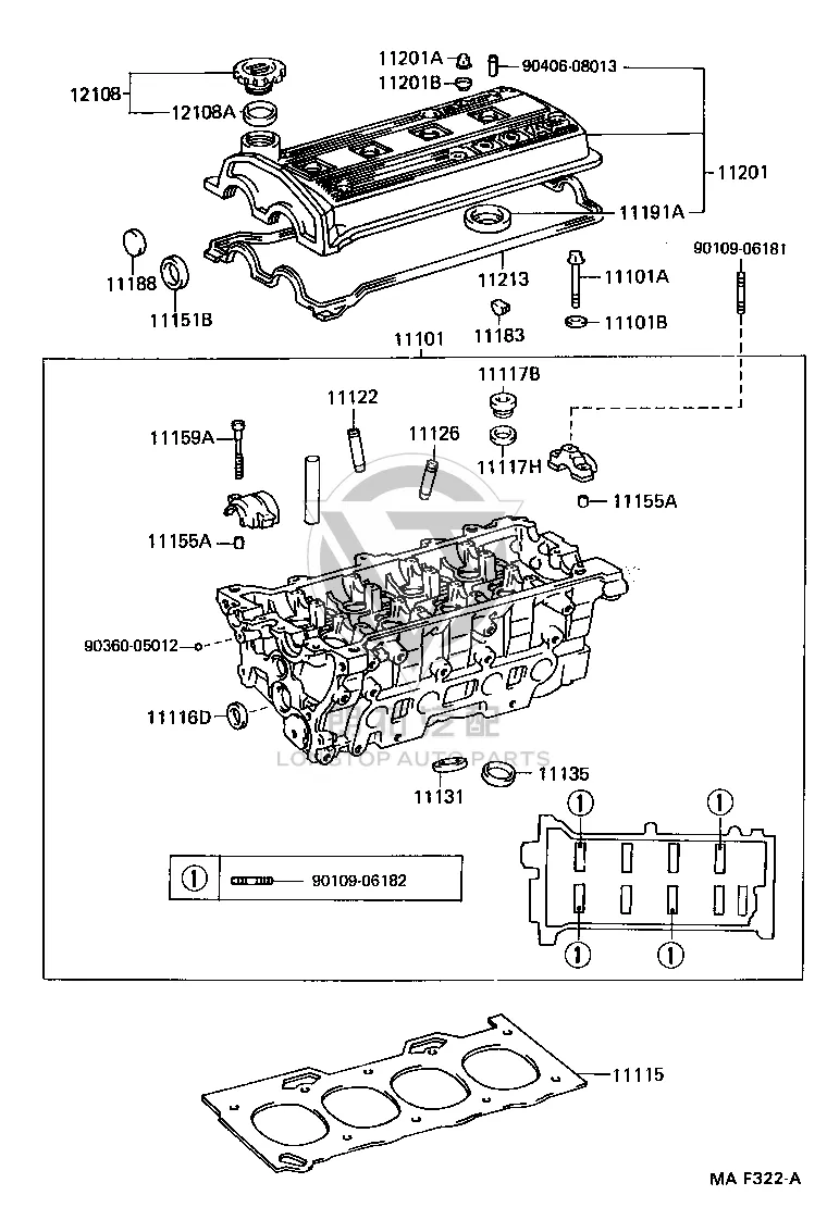Camshaft Housing Plug 11188-11010 for Toyota PASEO