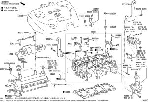 Valve Cover 11201-37011 for Toyota Auris