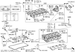Valve Cover 11201-24032 for Toyota Auris