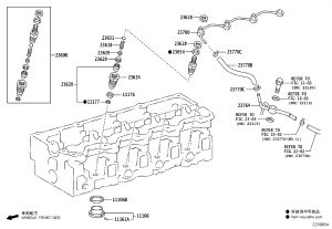 Nozzle seat gasket 11177-54020 for Toyota Dyna