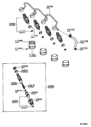 Fuel Injector Seat Gasket 11177-64010 for Toyota 4RUNNER