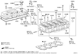 Valve Cover 11201-75073 for Toyota Coaster