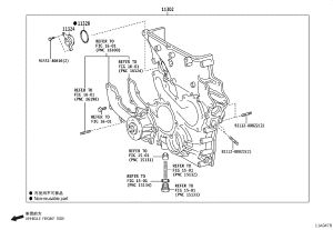 Engine Timing Cover 11310-0C040 for Toyota Fortuner