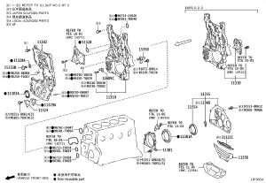 Engine Timing Cover 11310-31014 for Toyota Fortuner