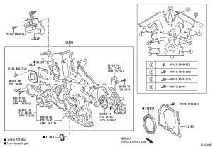 Engine Timing Cover Lower 11310-31020 for Toyota Alphard