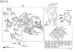 Engine Timing Cover Lower 11310-38110 for Toyota Land Cruiser