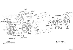 Engine Timing Cover 11322-30010 for Toyota DYNA