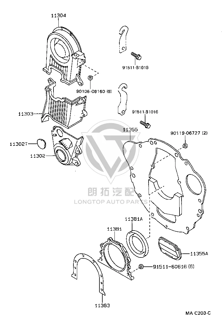 Bolt 90119-06727 for Toyota 4RUNNER