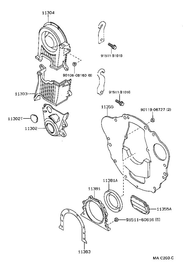 Bolt 90119-06727 for Toyota 4RUNNER