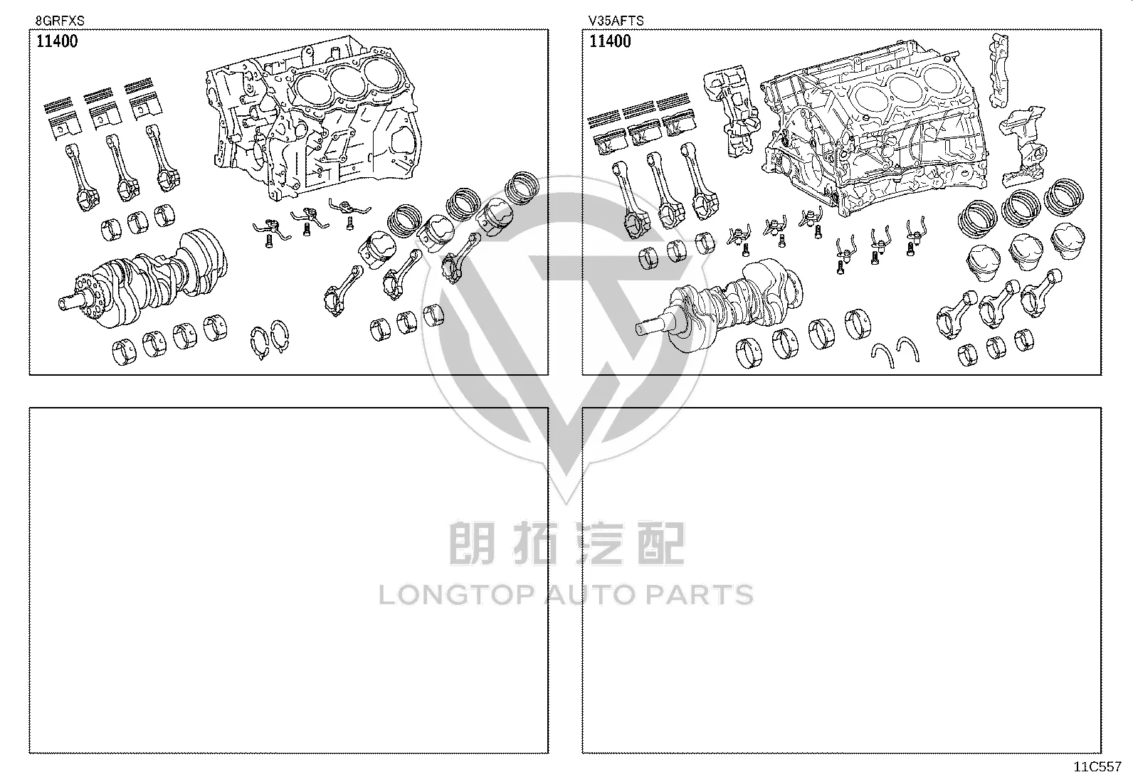 Engine Cylinder Block 11400-31440 for Toyota Crown