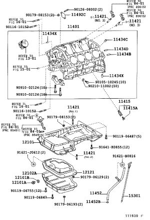 Engine Cylinder Block 11401-59735 for Toyota Crown