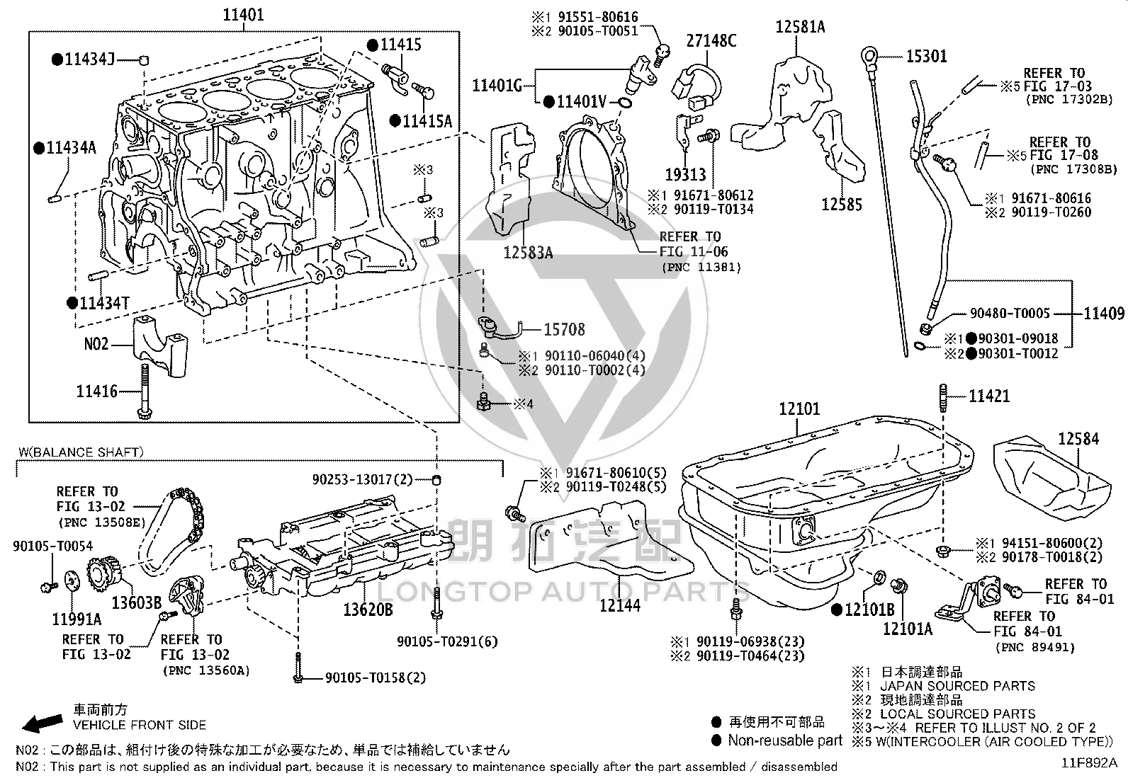 Straight Pin 90253-15016 for Toyota 4RUNNER