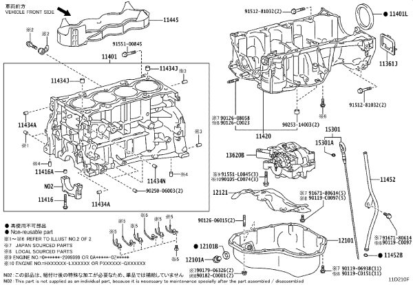 Rear Crankshaft Oil Seal 90311-C0023 for Toyota ALPHARD