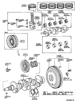 Connecting Rod Bearing 13041-15030 for Toyota CELICA
