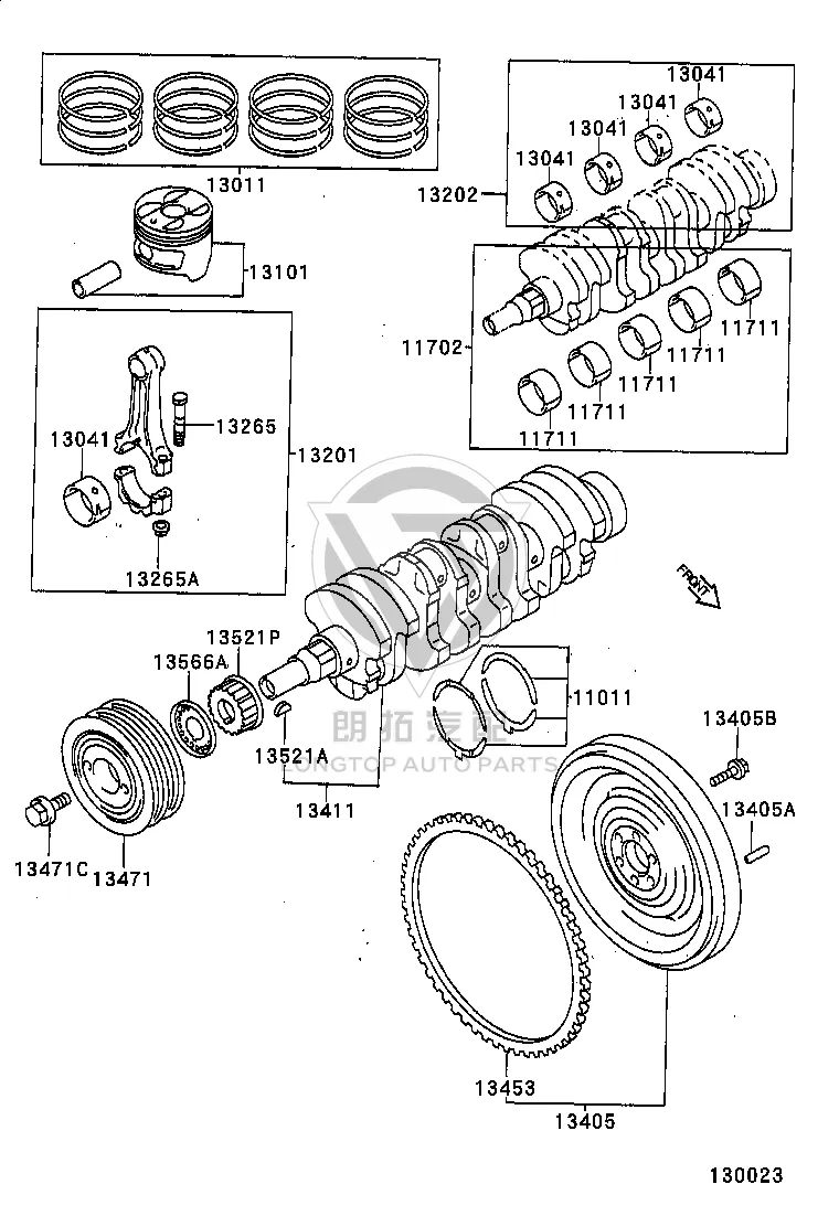 Piston Ring Set 13011-15130 for Toyota Soluna