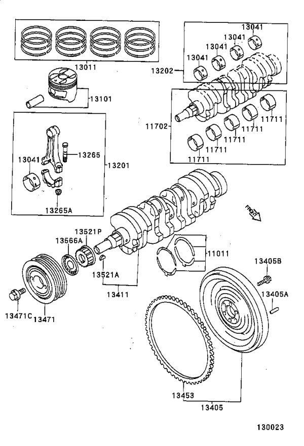 Crankshaft Bush 11701-16010 for Toyota CELICA