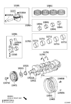 Coil bush (upper) 11701-22011-01 for Toyota Auris
