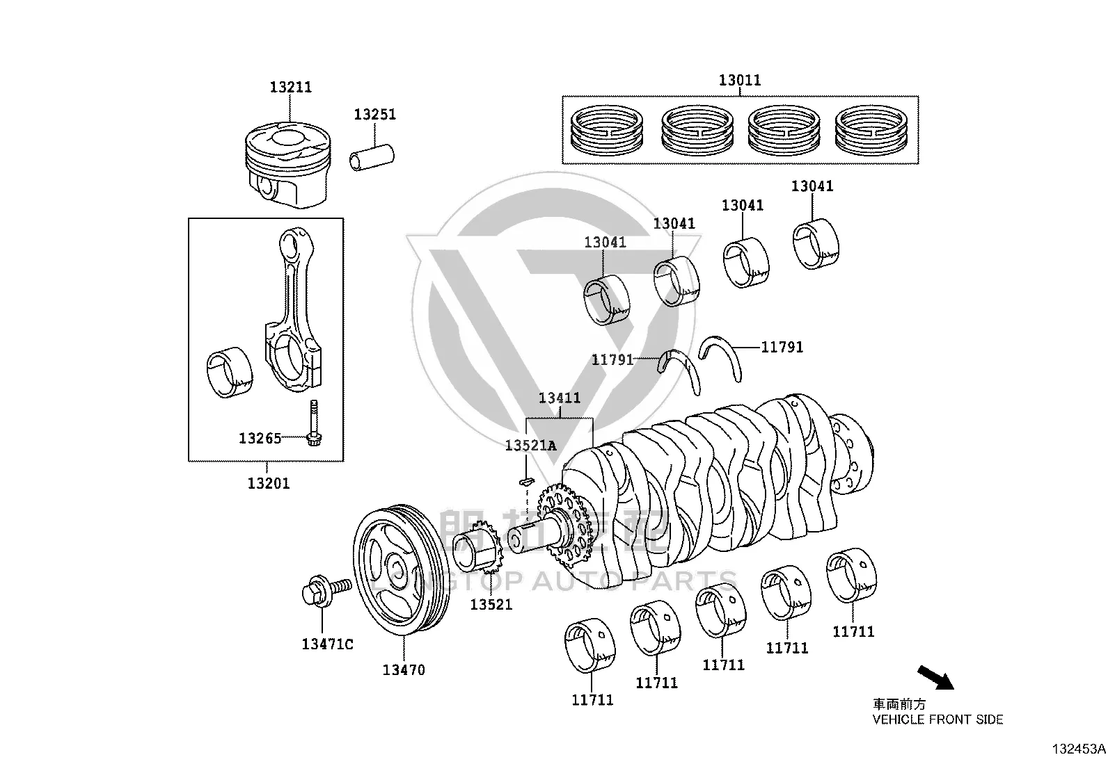 Crankshaft Pulley Bolt 90119-14175 for Toyota AGYA