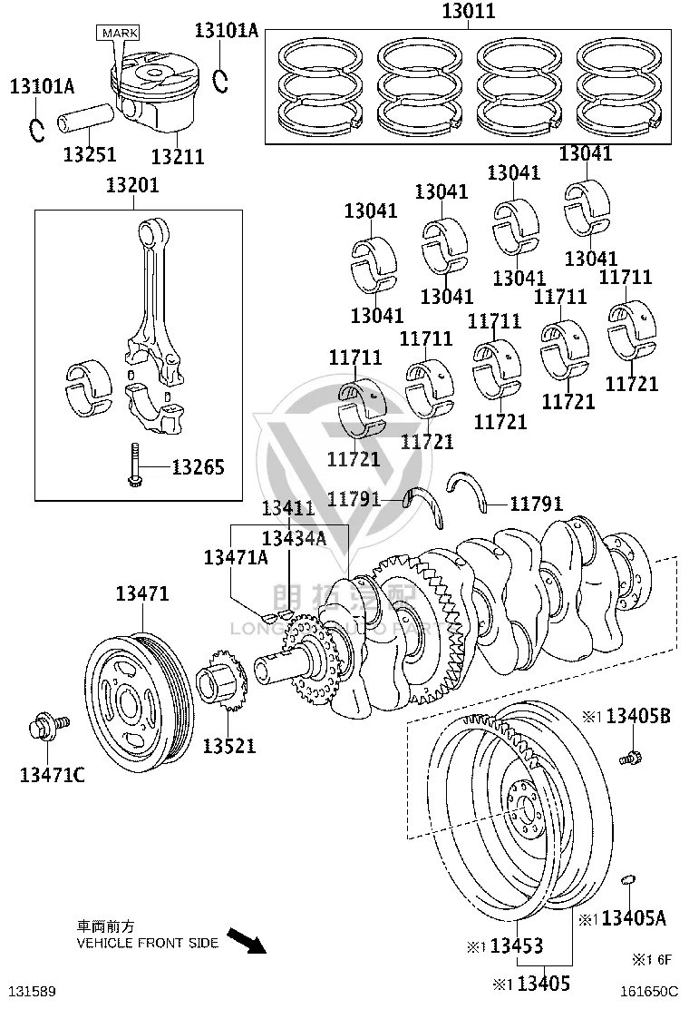 Cask bush (lower) 11721-36020 for Toyota ZELAS