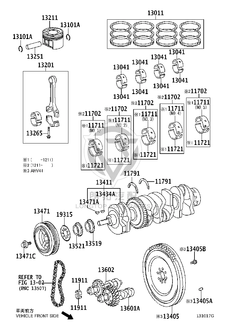 Piston Ring 13011-28210 for Toyota Camry