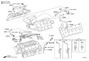 Valve Cover Exhaust Pipe 12262-38070 for Toyota Land Cruiser