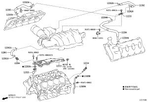 Oil-gas separator 12215-38010 for Toyota Land Cruiser