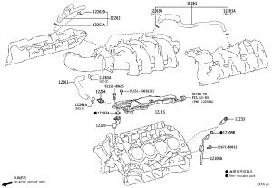 Vent duct sub-assembly 12203-38010 for Toyota Land Cruiser