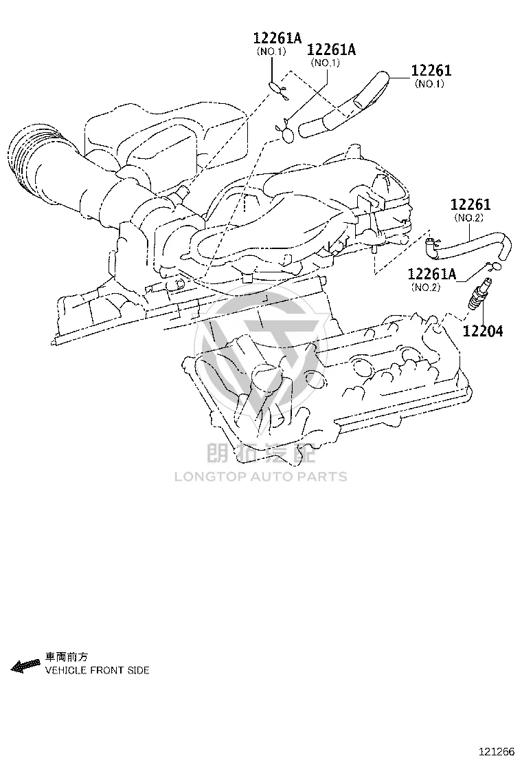 Valve Cover Crankcase Vent Valve 12204-31110 for Toyota 4RUNNER