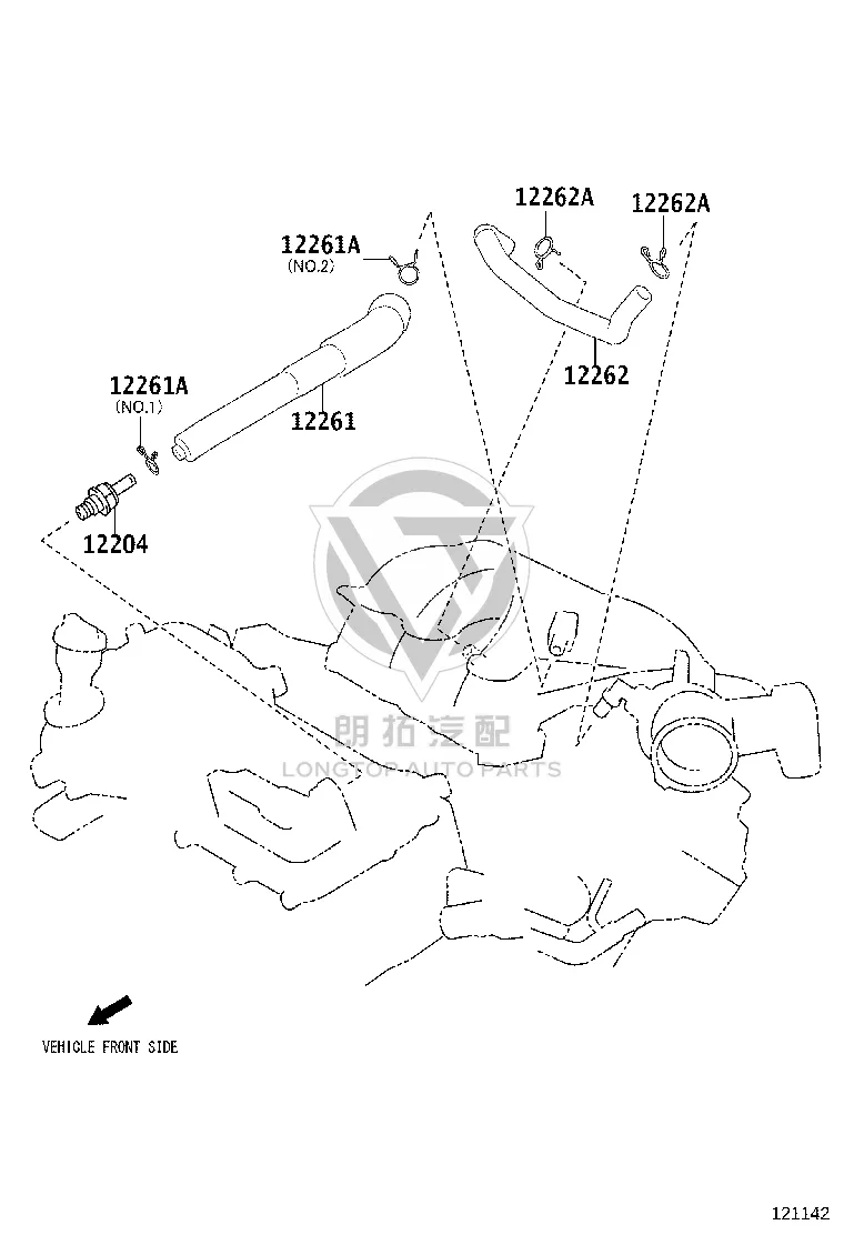 PCV Valve 12204-36030 for Toyota Alphard
