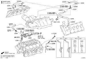 Crankcase Breather 12215-38040 for Toyota Sequoia