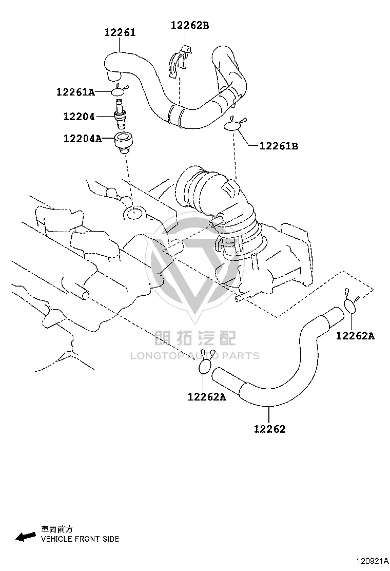 PCV Valve 12204-47110 for Toyota Vios