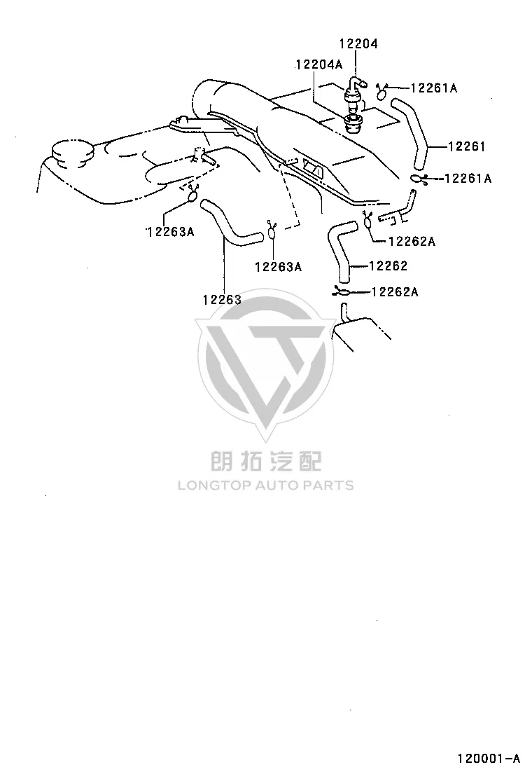 PCV Valve 12204-62030 for Toyota Land Cruiser