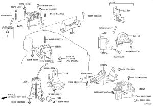 Engine Mount Right 12305-36100 for Lexus RX