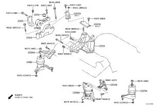 Engine support (front) 12311-28210 for Toyota Camry