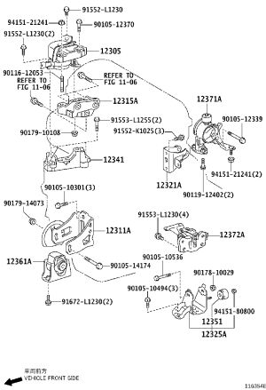Engine Bracket Right 12315-28090 for Toyota ALPHARD
