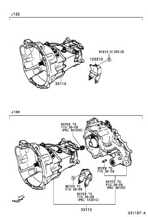 Rear Engine Mount Bracket 12321-87403 for Toyota Cami