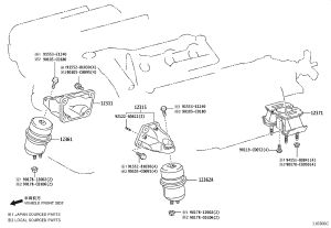 Engine Mount Front Left 12362-50040 for Toyota Crown