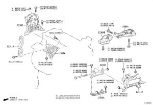 Bolt 12364-F2020 for Toyota C-HR