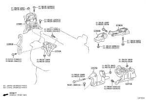 Bolt 12363-F2020 for Toyota C-HR