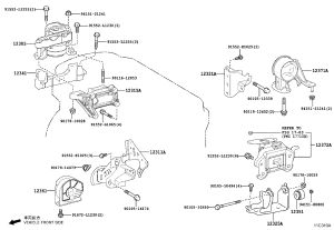 Engine Mount Left 12372-36080 for Toyota HARRIER