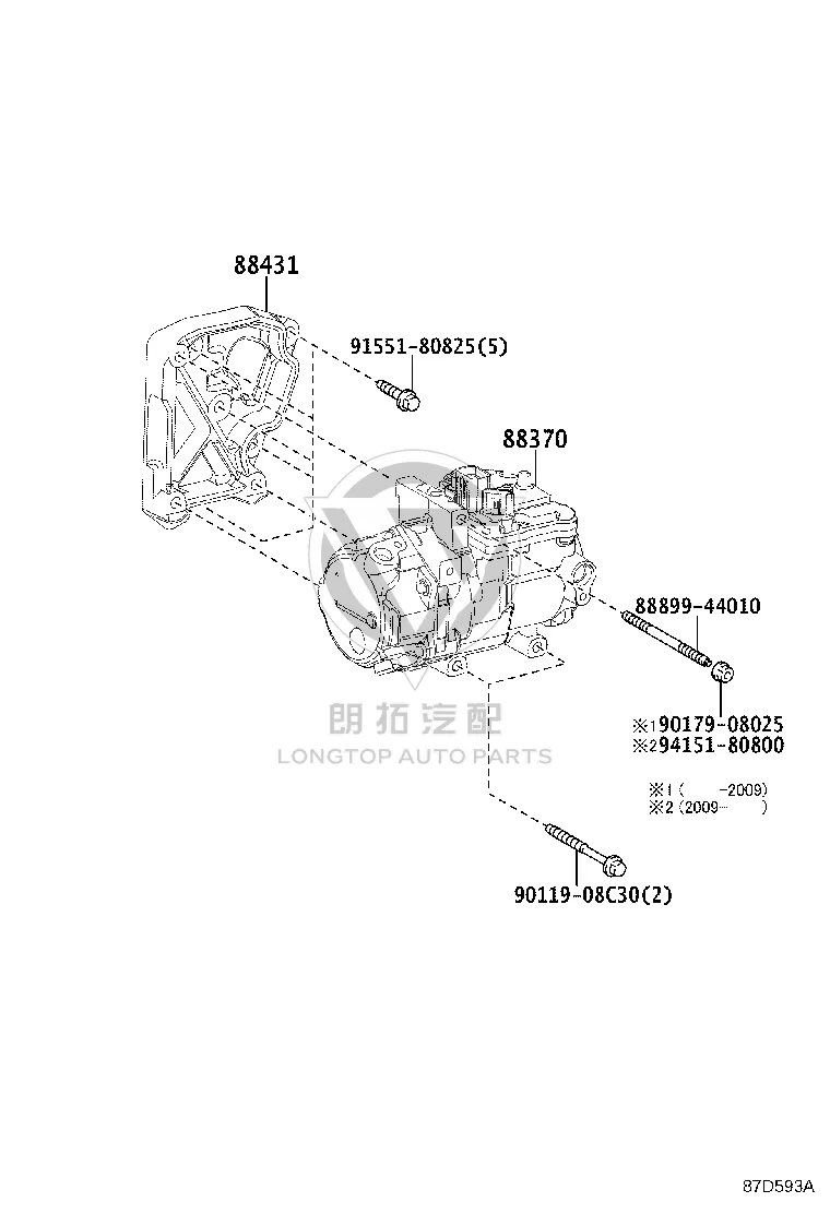 AC Compressor Bracket 12502-36031 for Toyota HARRIER