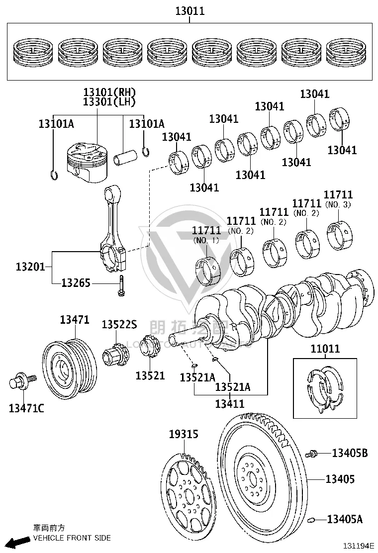 Engine Connecting Rod 13201-38041 for Lexus LS600H