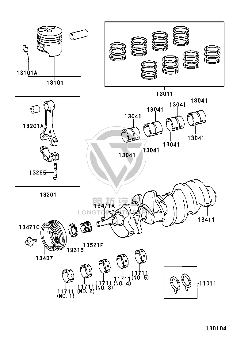 Crankshaft Pulley 13407-50020 for Lexus LS400