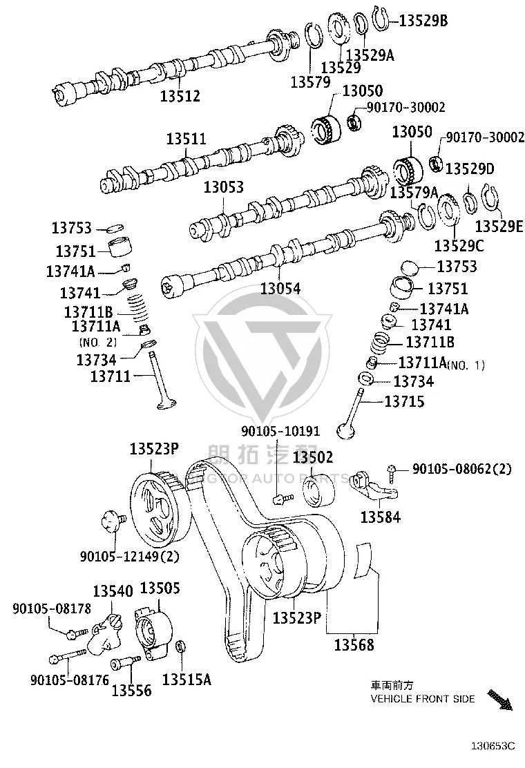 Intake Camshaft Timing Sprocket 13050-28012 for Toyota Camry
