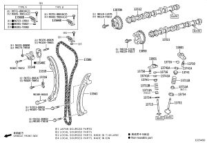 Timing Tensioner Gasket 13552-75030 for Toyota Coaster