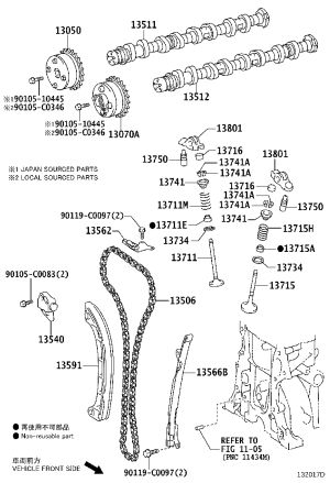 Timing Chain 13506-0Y030 for Toyota Vios