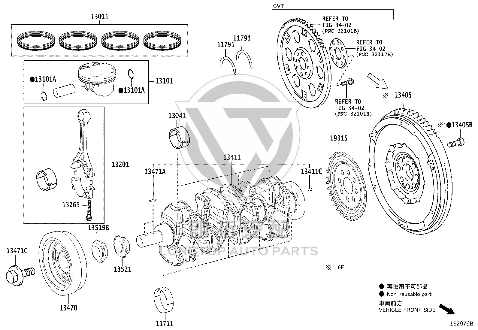 Oil Pump Sprocket 13519-24010 for Toyota Auris