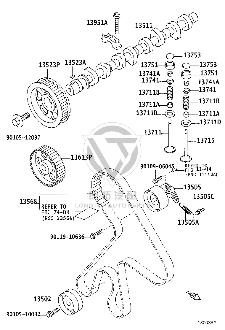 Valve hydraulic tappet adjusting shim 13753-16501 for Toyota Corolla
